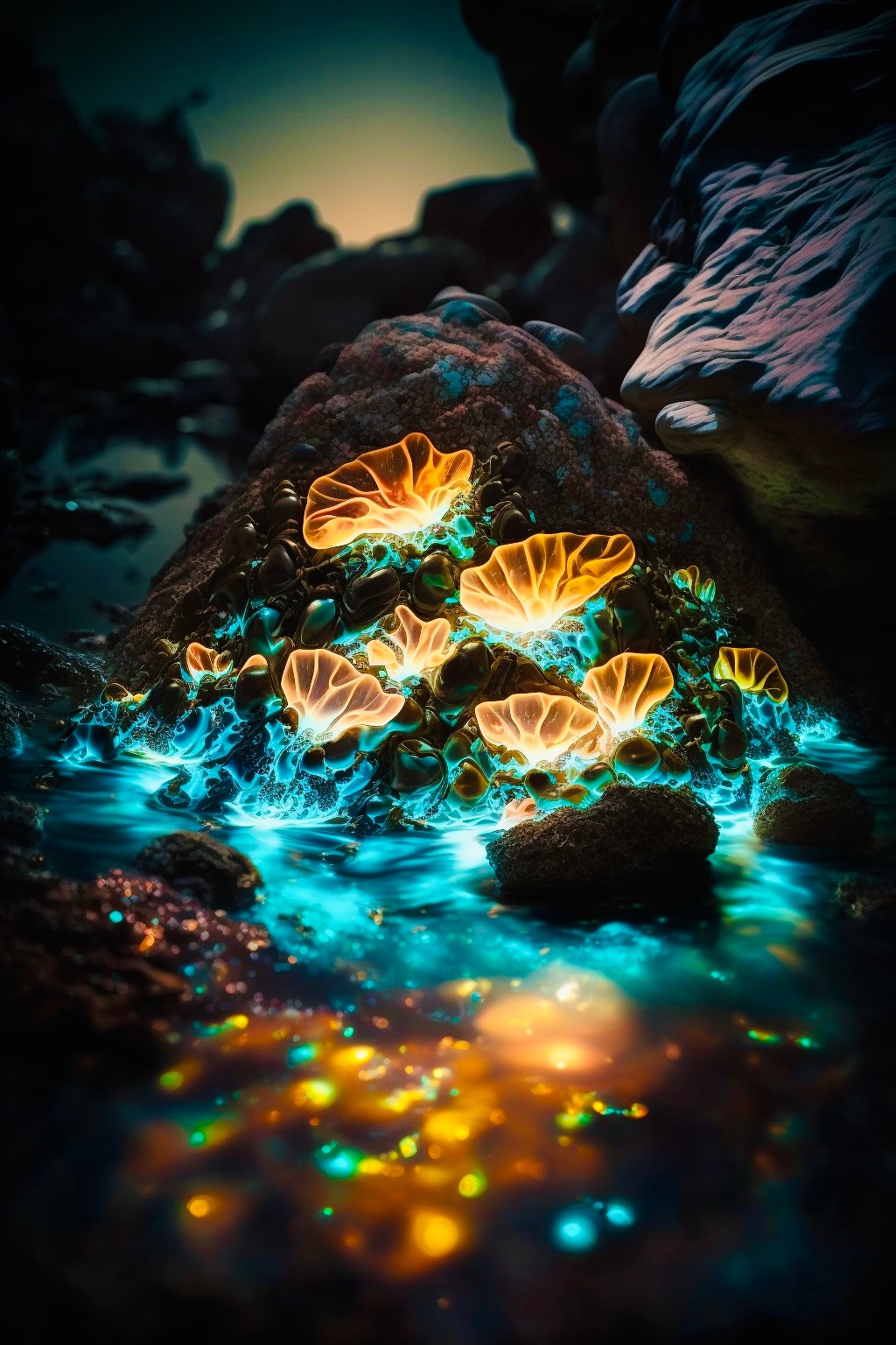 海边•发光生物
