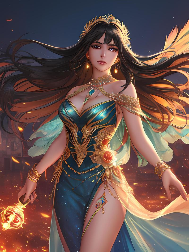 壁纸｜火焰女战士