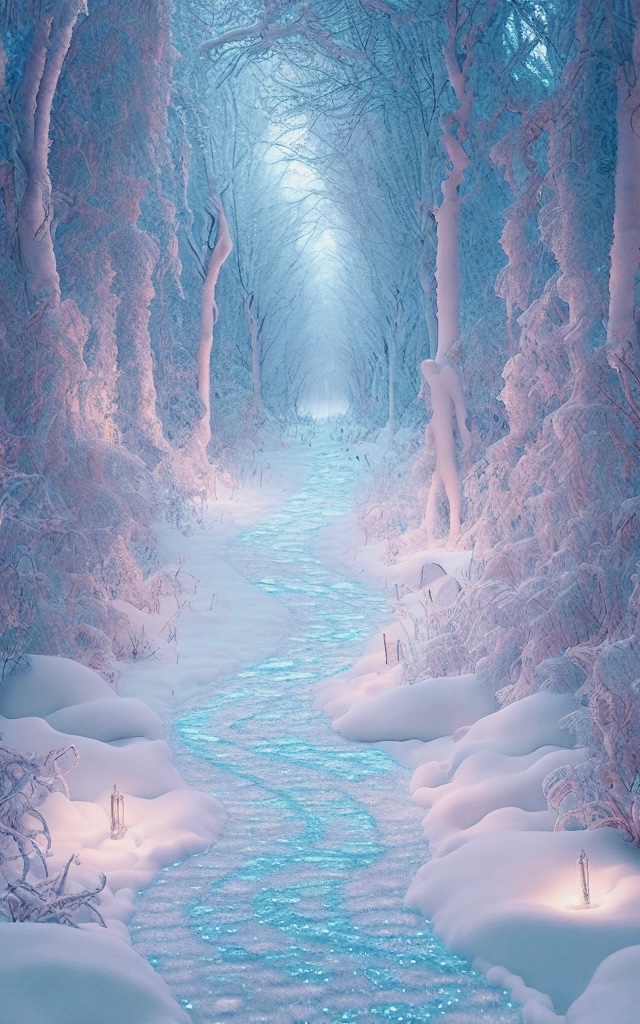 溪流•冰雪