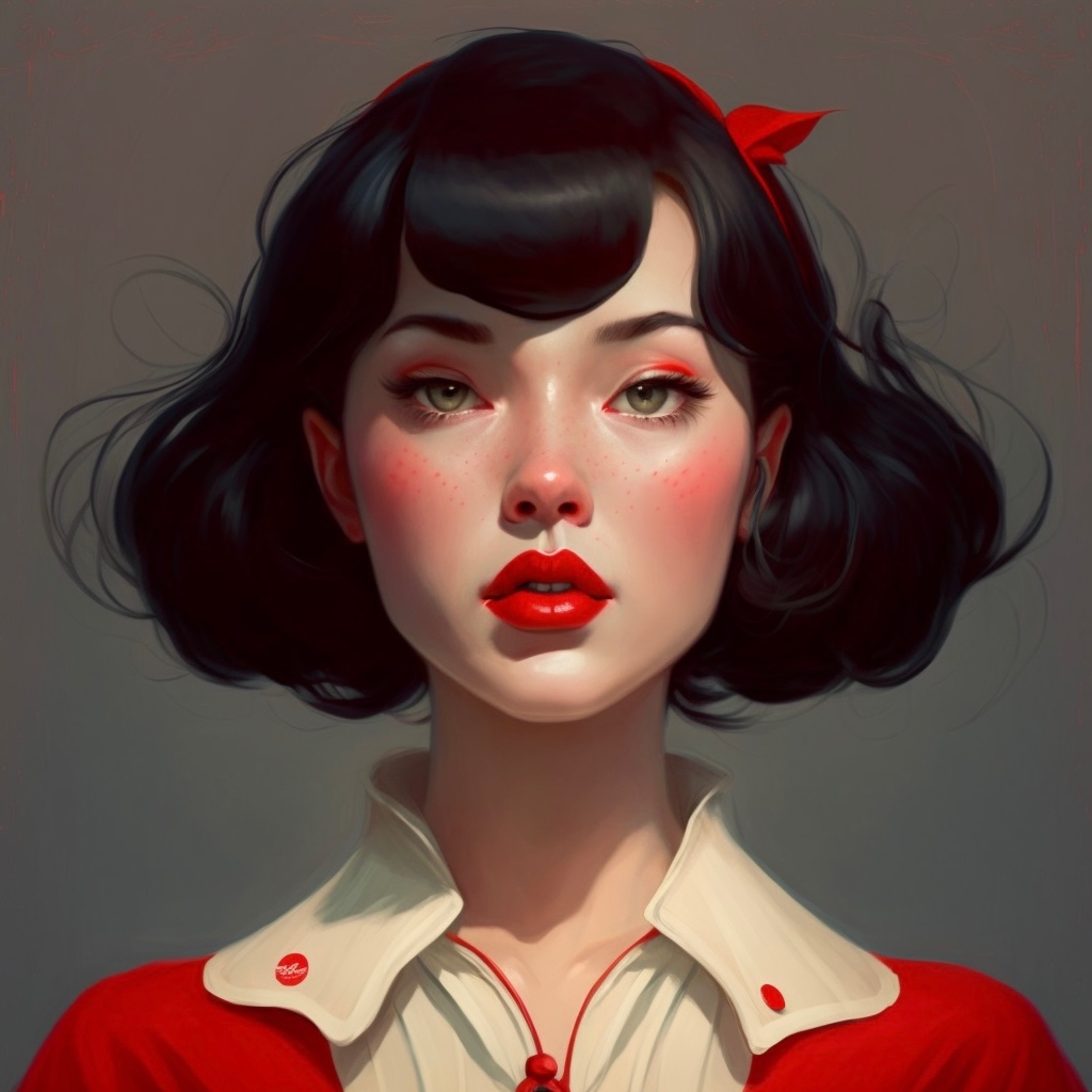 女孩头像•红唇💋