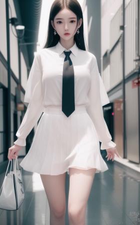 女孩•白衬衫