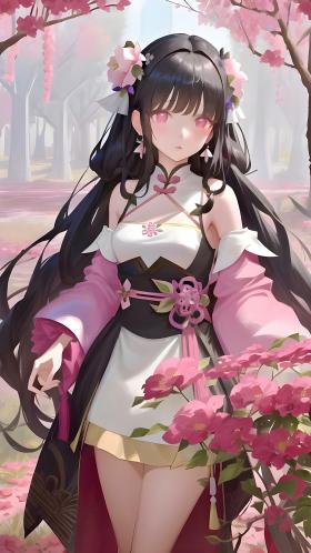 二次元女孩•鲜花