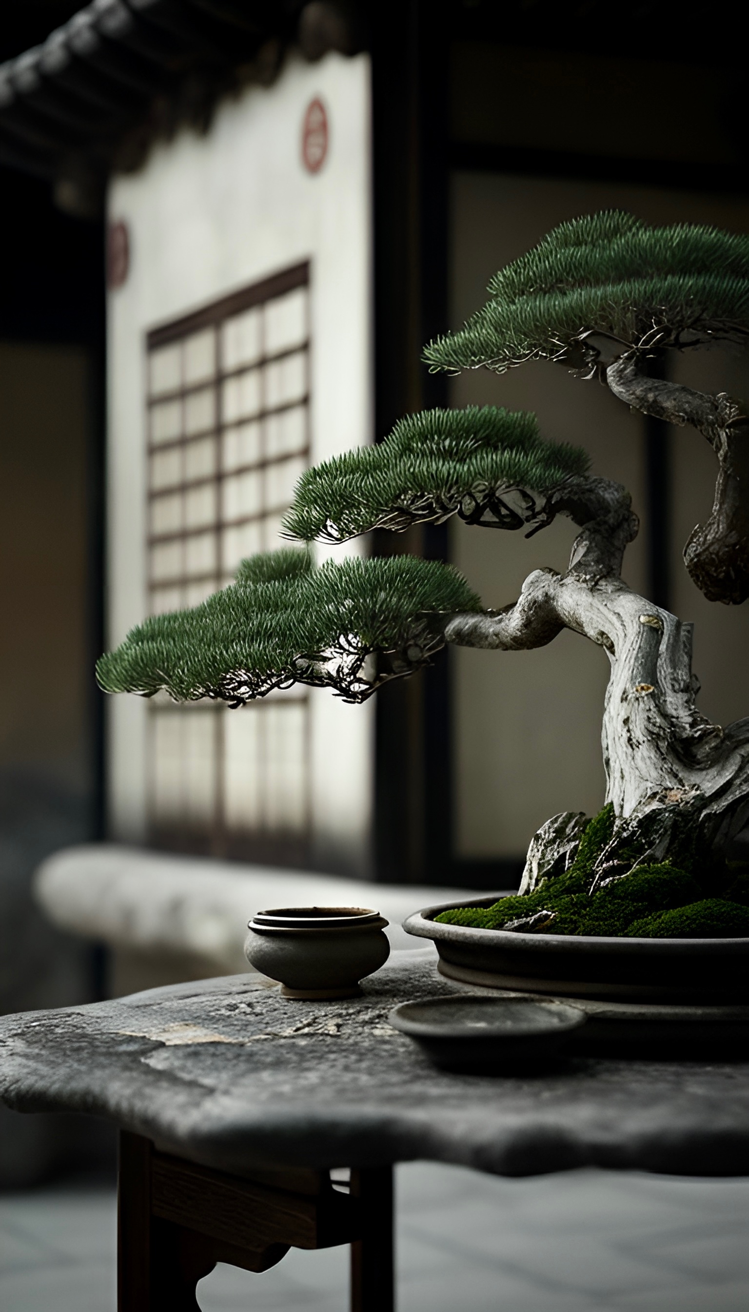 松树盆景•中式