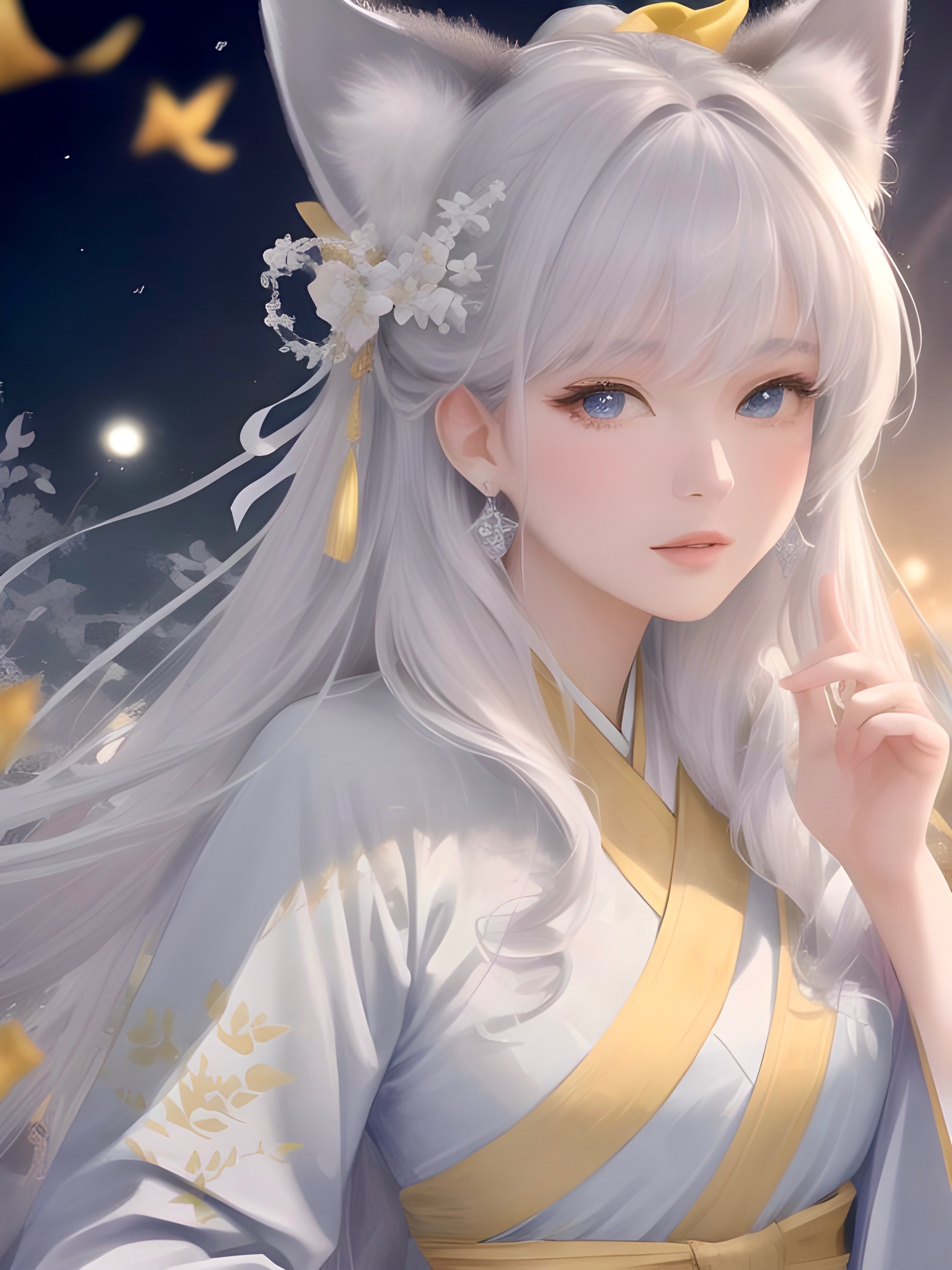 小狐女•银白发