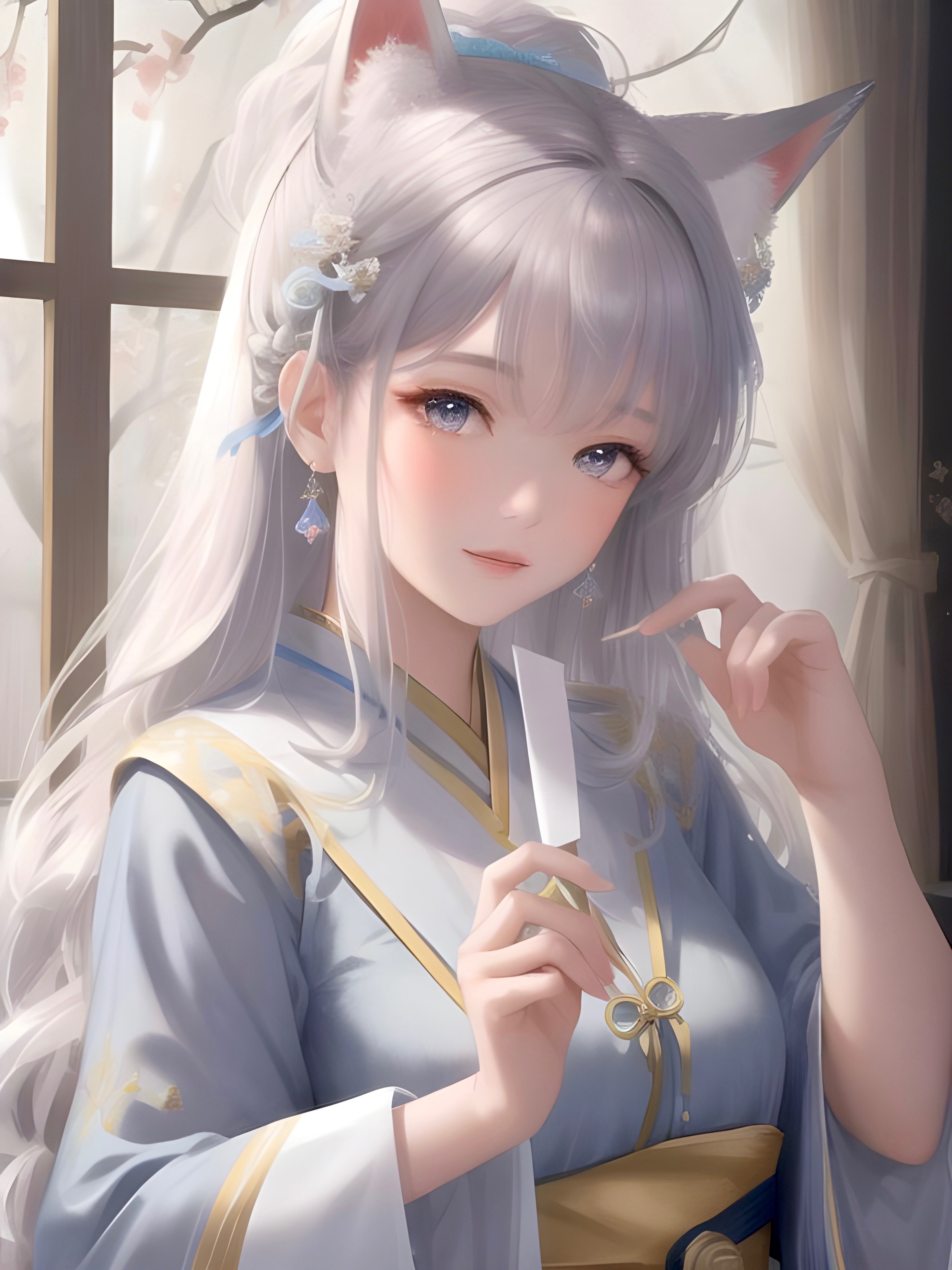 小狐女•银白发