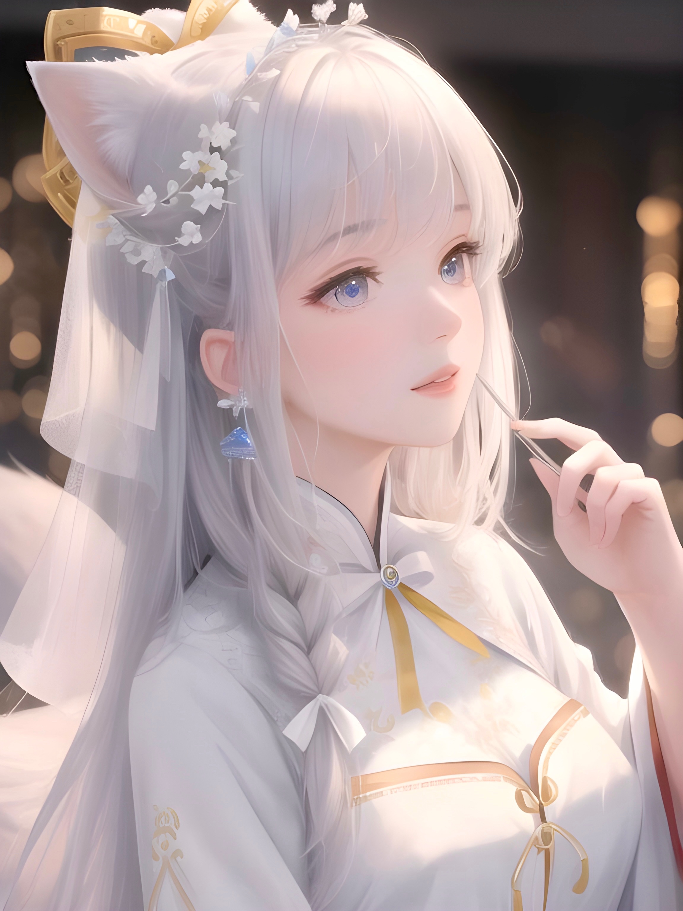 小狐女•银白发