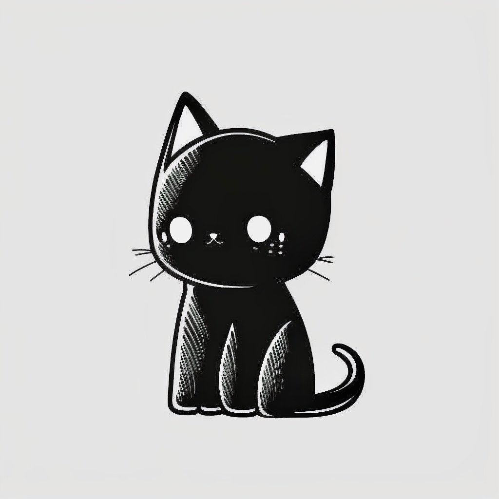 可爱小猫•简笔画