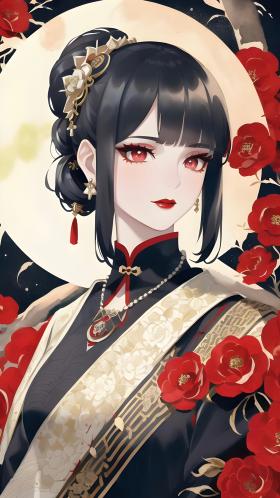 女孩•中国红