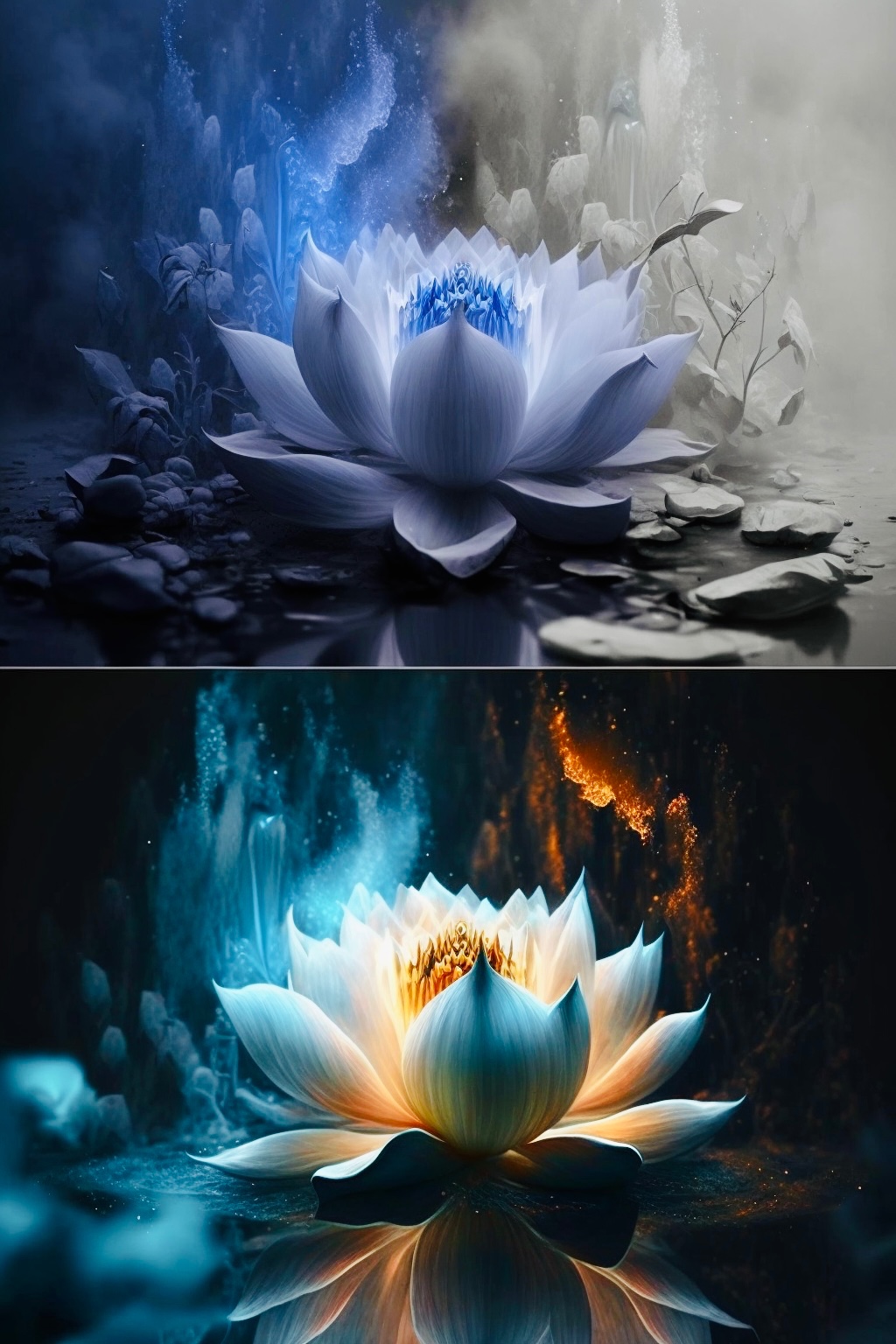 莲花•双色