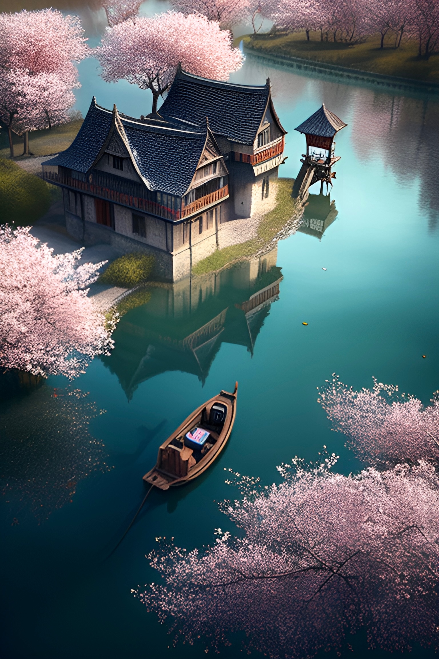 碧水桃林•风景