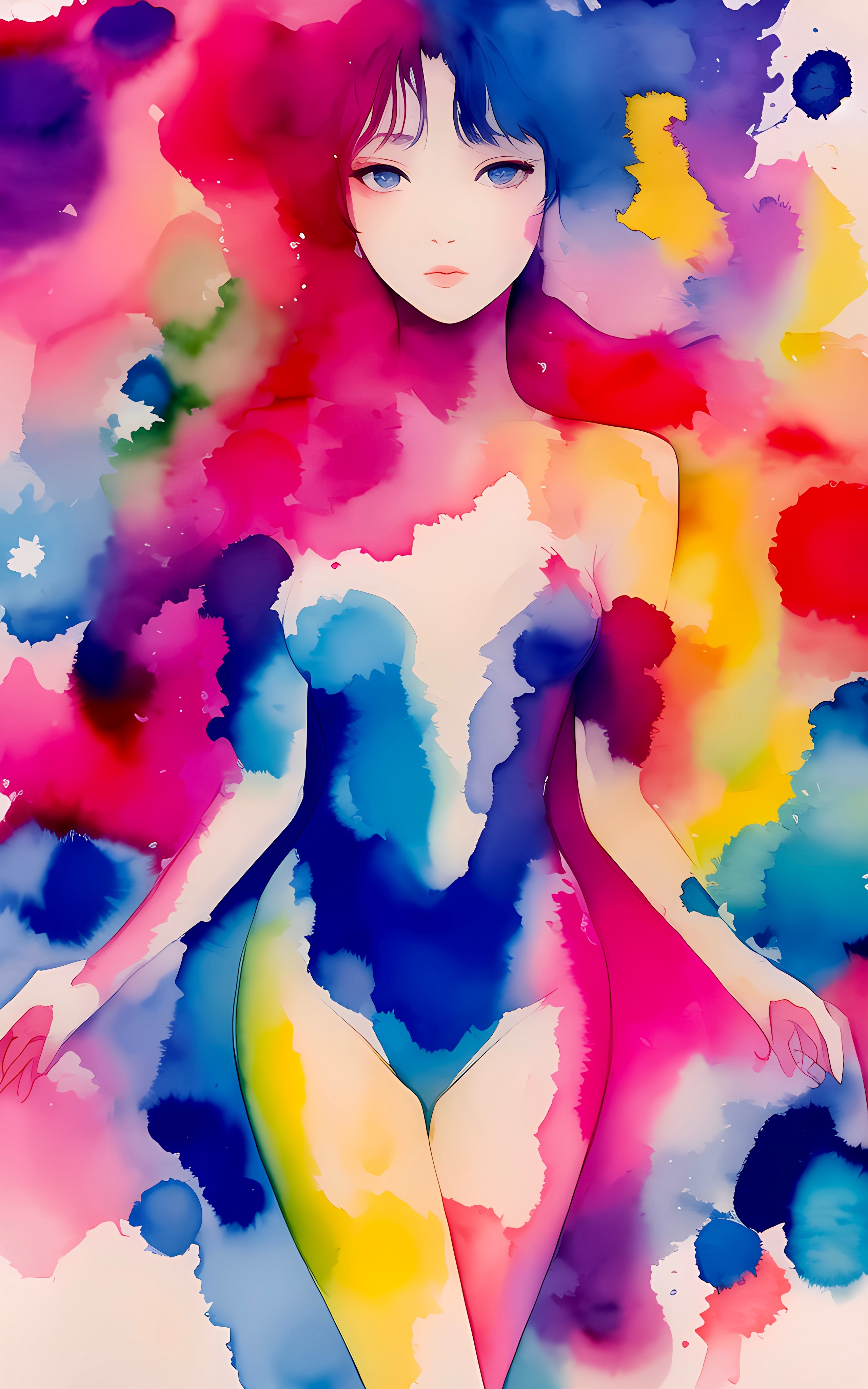女孩•水彩