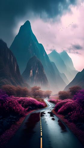 山峰•雨后