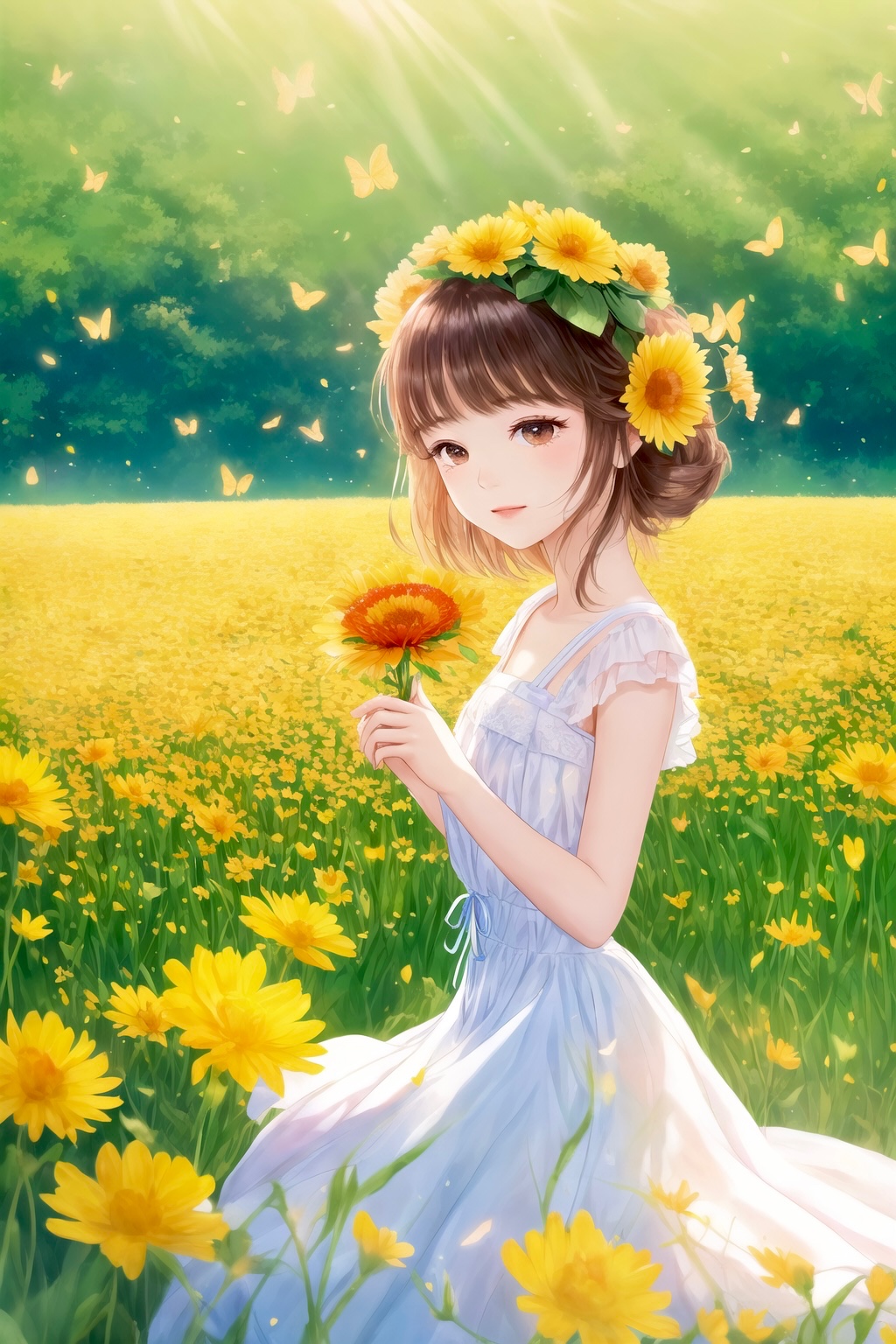 女孩•向日葵