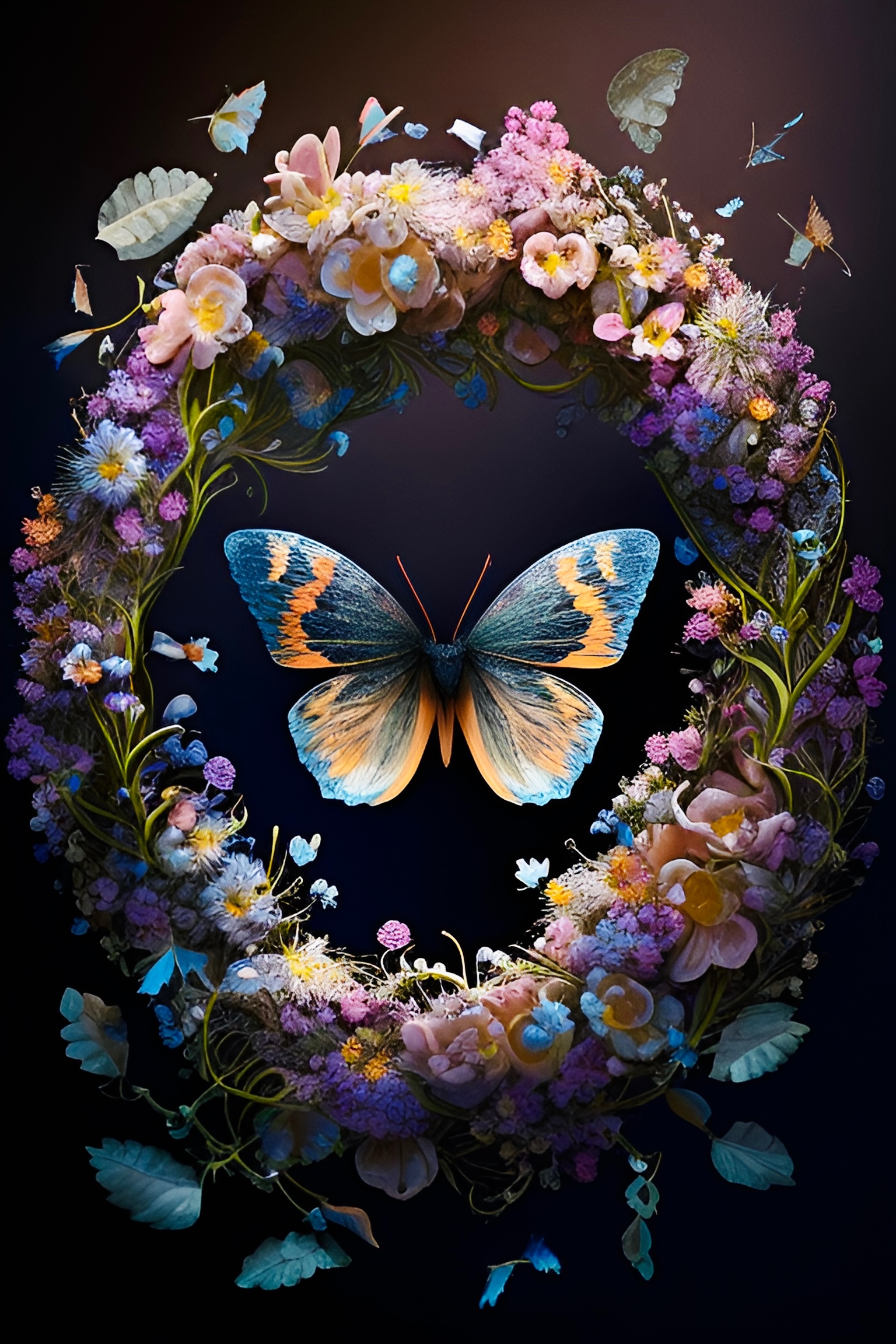 花环•蝴蝶