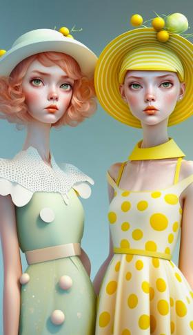 卡通女孩•3d