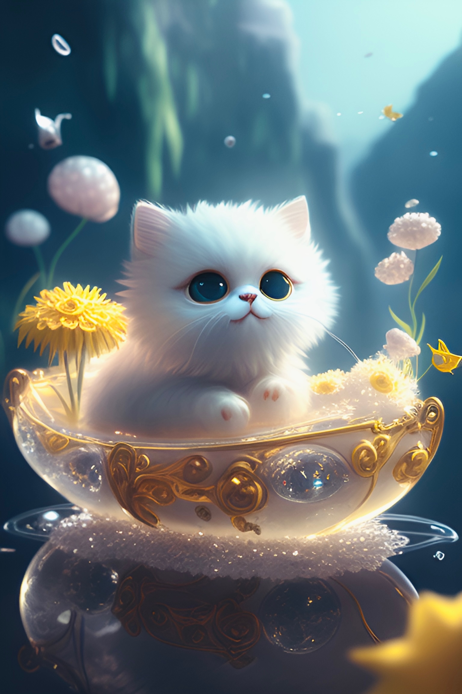 小猫•水晶船