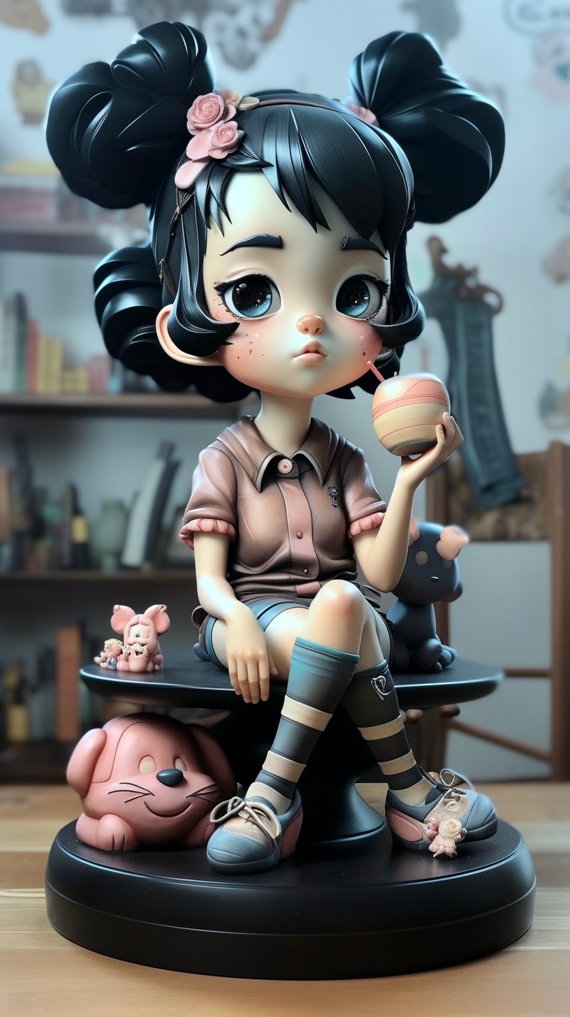 卡通女孩•3d