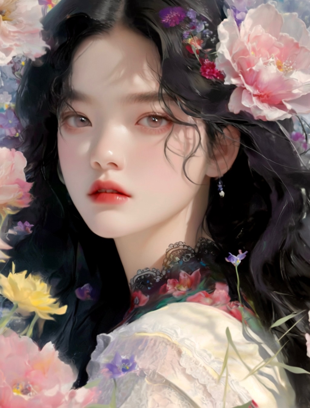 女孩头像•鲜花