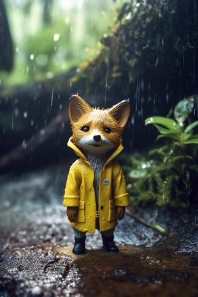 小狐狸•下雨天