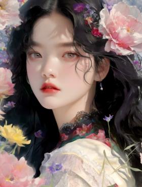 女孩头像•鲜花