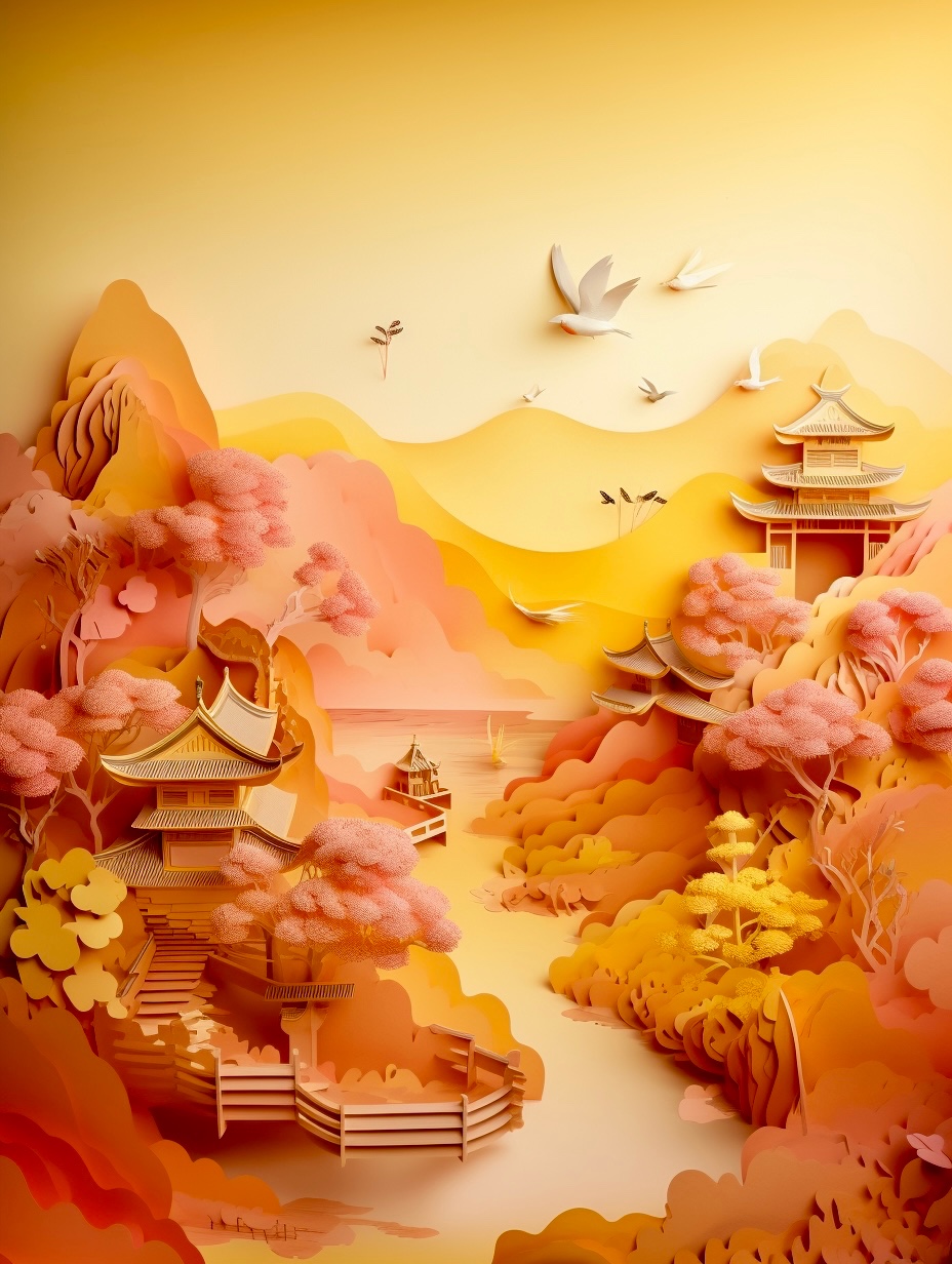 纸艺•插画