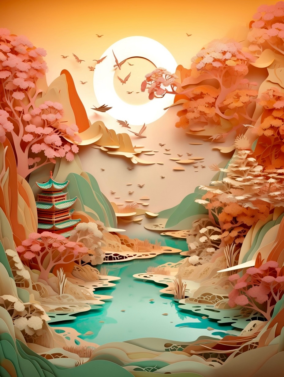 纸艺•插画