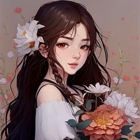 捧花女孩•动漫