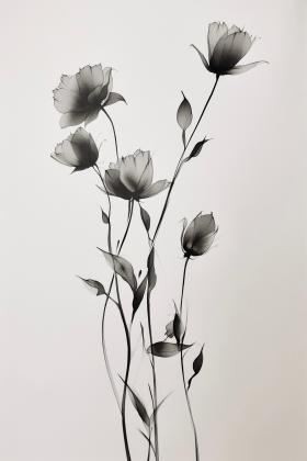 鲜花•水墨
