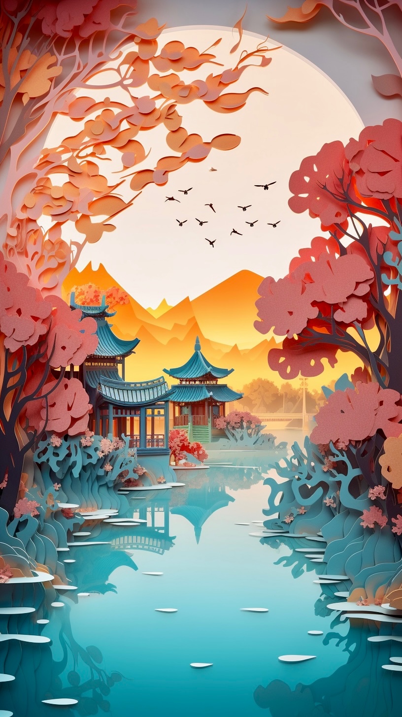 剪纸艺术•西湖