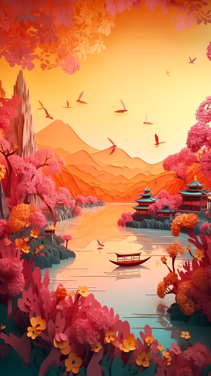 剪纸艺术•西湖